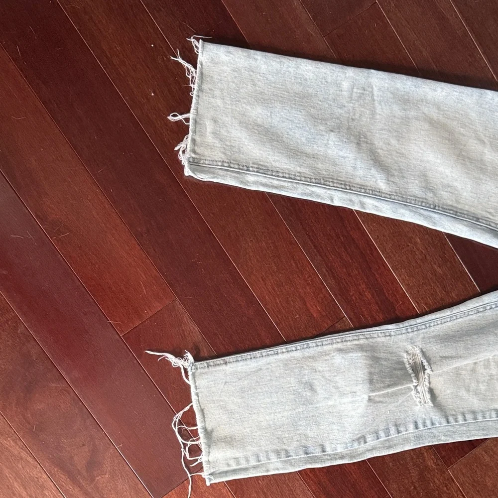 Wild Fable Highest Rise Slim Straight Distressed Jeans - Picture 7 of 8